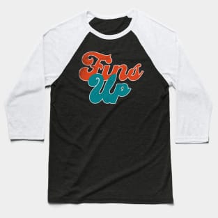 Fins Up Funny Vintage Baseball T-Shirt